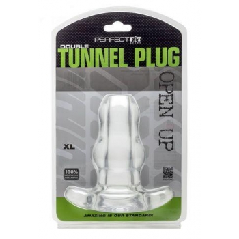 Double Tunnel Plug X-Large Clear