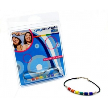 Gaysentials Aluminum Tube Beads Bracelet - Pride Accessory