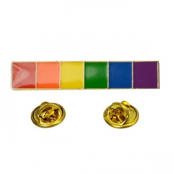 Gaysentials Lapel Pin – Rainbow Bar