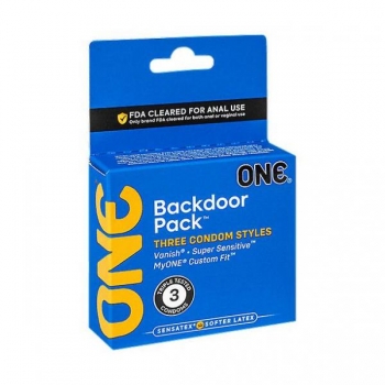 One Backdoor 3 Pack Latex Condoms