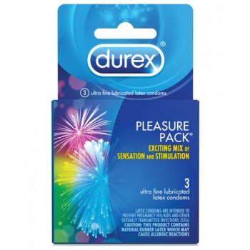 Durex Pleasure Pack 3 Pack Condoms