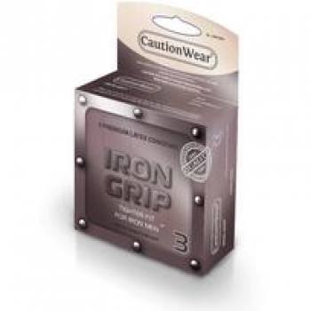 Iron Grip Snugger Fit Lubricated Condom (3 Pack)