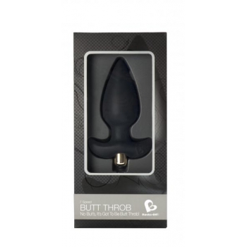 Butt Throb Black Vibrating Plug