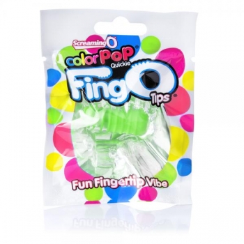 Color Pop Fing O Tip Green Finger Vibrator