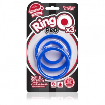 Ringo Pro X3 Blue 3 Silicone Cock Rings