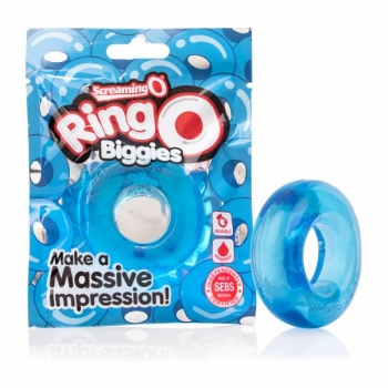 RingO Biggies Blue Thick Cock Ring