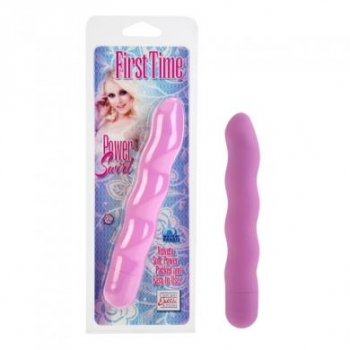 First Time Power Swirl Vibrator - Pink