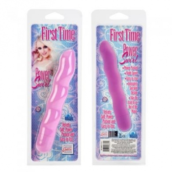 First Time Power Swirl Vibrator - Pink