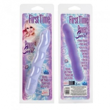 First Time Power Swirl Vibrator - Purple