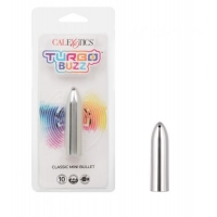 Turbo Buzz Classic Mini Bullet Vibrator Silver