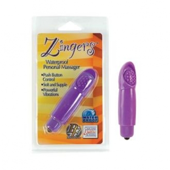 Zingers Nubby Sleeve Purple Vibrator