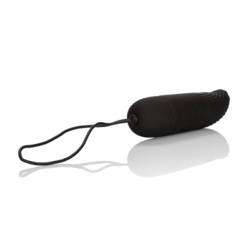 Silicone Remote Ridged G Vibrator Black