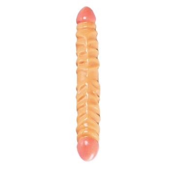 12 Inch Ivory Veined Double Dildo