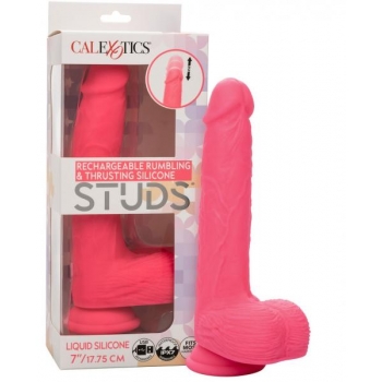 Rechargeable Rumbling & Thrusting Silicone Stud - 7