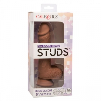 5-Inch Dual Density Realistic Silicone Dildo with Suction Cup Base