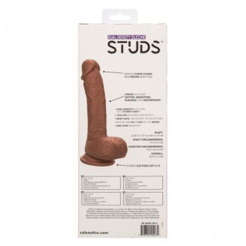 Dual Density Silicone Stud 6.25in Brown