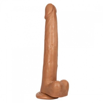 Size Queen 12in Dildo - Brown