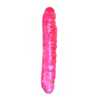 Translucence 12 inch veined double dildo