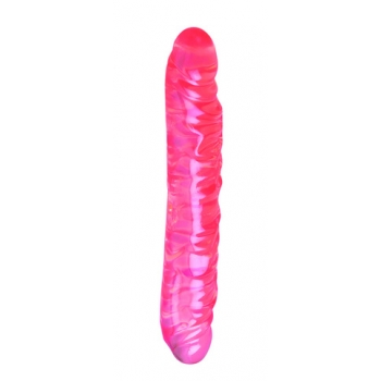 Translucence 12 inch veined double dildo