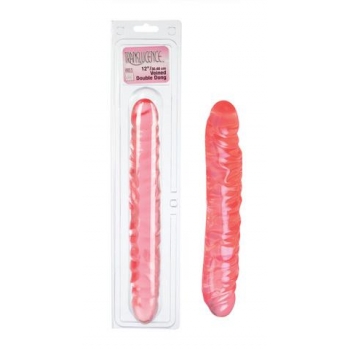 Translucence 12 inch veined double dildo