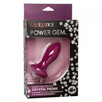 Power Gem Vibrating Petite Crystal Probe Purple