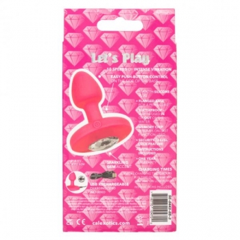 Cheeky Gems Vibrating Probe Small Pink