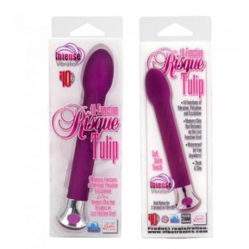 10 Function Risque Tulip Vibrator Purple