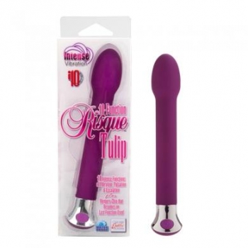 10 Function Risque Tulip Vibrator Purple