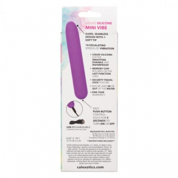 Bliss Liquid Silicone Mini Vibe Purple