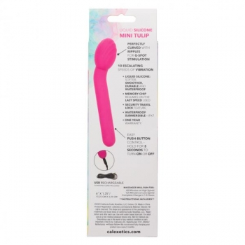 Bliss Liquid Silicone Mini Tulip G-Spot Vibrator