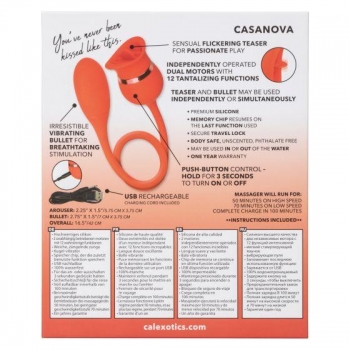 French Kiss Casanova - Red Vibrator