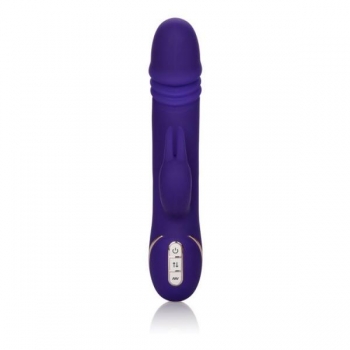 Jack Rabbit Silicone Thrusting Vibrator Purple