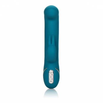 Jack Rabbit Silicone Rocking G Rabbit Vibrator - Blue