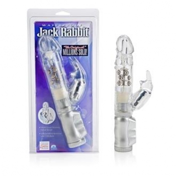 Waterproof Jack Rabbit Vibrator - Clear