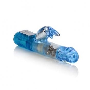 Waterproof Jack Rabbit Vibrator - Blue