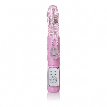 Petite Thrusting Jack Rabbit Vibrator Pink