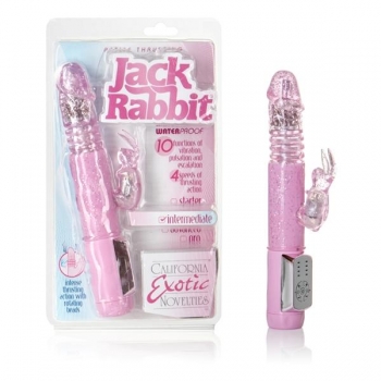 Petite Thrusting Jack Rabbit Vibrator Pink