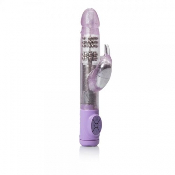 Thrusting Action Jack Rabbit Vibrator Purple