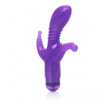 Triple Tease Flexible Vibrator - Purple