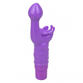 Rechargeable Butterfly Kiss Vibrator - Purple