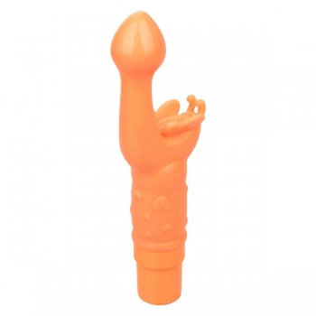 Rechargeable Butterfly Kiss Vibrator - Orange