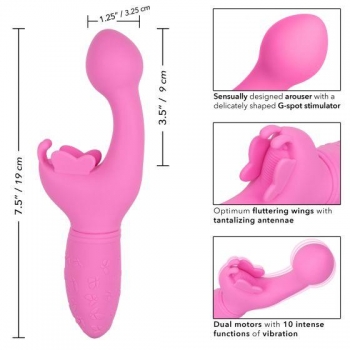 Rechargeable Butterfly Kiss Pink Vibrator