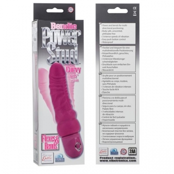 Bendie Power Stud Curvy Pink Vibrator