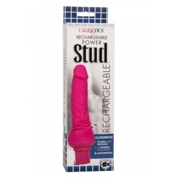 Rechargeable Power Stud Cliterrific in Pink