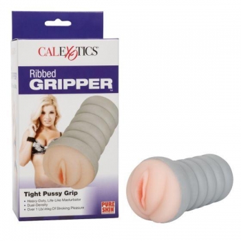 Ribbed Gripper Tight Pussy - Ivory Stroker