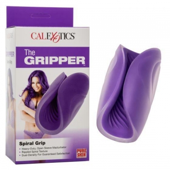 The Gripper Spiral Grip Stroker - Purple