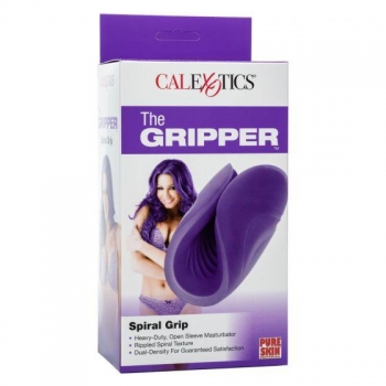 The Gripper Spiral Grip Stroker - Purple