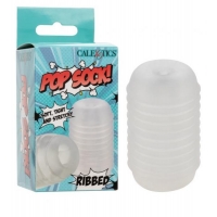 Pop Sock! Ribbed Clear Reversible Stroker