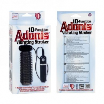 10-Function Vibrating Strokers-Black