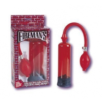 Fireman's Pump Classic Red Penis Pump